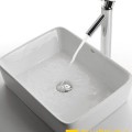 Chậu lavabo vuông đặt bàn sứ trắng cao cấp Navier NV-344