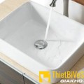 Chậu lavabo vuông đặt bàn sứ trắng cao cấp Navier NV-344