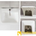 Chậu lavabo liền khối vuông Navier NV-422