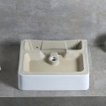 Chậu lavabo sứ trắng đặt bàn cao cấp Navier NV-409