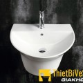 Chậu lavabo liền khối tròn Navier NV-426