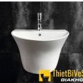 Chậu lavabo liền khối tròn Navier NV-426