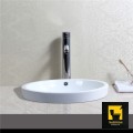 Chậu lavabo dương bàn sứ trắng Navier NV-402