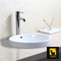 Chậu lavabo dương bàn sứ trắng Navier NV-402