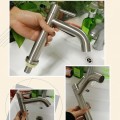 Vòi lavabo lạnh thân tròn inox 304 Navier NV-724