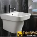 Chậu lavabo liền khối vuông treo tường Navier NV-421