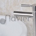 Vòi lavabo lạnh ống điếu tròn inox304 Navier NV-720L (30cm)