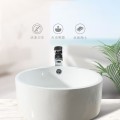 Chậu lavabo đặt bàn tròn sứ trắng cao cấp AKC AK-C404