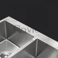 Chậu chén 2 ngăn đều Inox304 chuẩn 100% Navier NV-8245D304