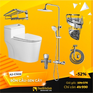 Combo Bồn cầu - Cây Sen 6 Món Luxury - A2 CS6M