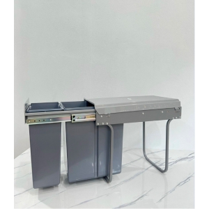 Thùng Rác Đôi Âm Tủ Dung Tích 20L Eulife RCD-20AT