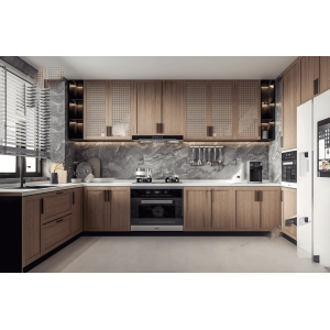 Tủ Bếp Chữ U Chất Liệu PVC Phủ Phim Cao Cấp Navier NV-5190