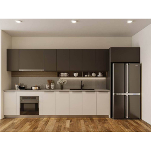 Tủ bếp chữ I gỗ công nghiệp phủ Melamine cao cấp NV-5038