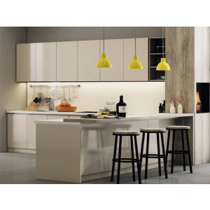 Tủ Bếp Gỗ MDF Phủ Melamine Kết Hợp Quầy Bar Hiện Đại NV-5118