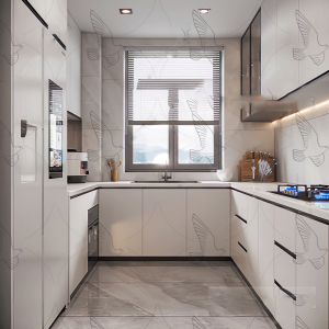 Tủ Bếp Chữ U Chất Liệu PVC Phủ PETG Cao Cấp Navier NV-5180