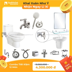 Combo Thiết Bị Vệ Sinh Tiết Kiệm 12 Món KX 12M TK 03