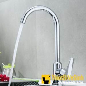  Vòi chén nóng lạnh thân tròn cong không đầu inox304 Navier NV-274
