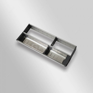 Khay chia inox 4 ngăn đựng dao, thìa, dĩa đặt trong ngăn kéo Garis  GT01.2