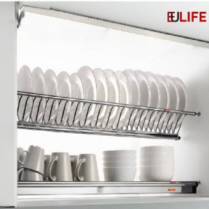 Giá bát đĩa chữ V 2 tầng nan dẹt Eulife CD700