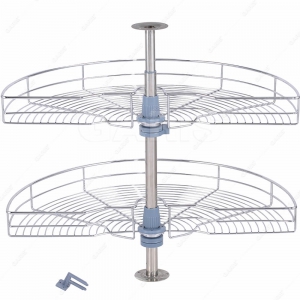 Mâm xoay góc mở 1/2, nan tròn, bề mặt mạ chrome GS01.80C