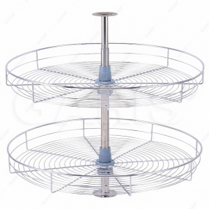 Mâm xoay góc mở 4/4, nan tròn, bề mặt mạ chrome GS07.70C