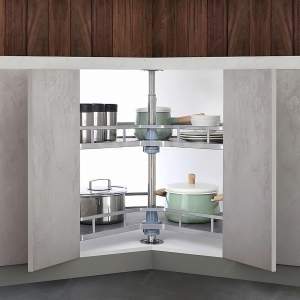 Mâm xoay thông minh mở 3/4, nan vuông phủ nano 5 lớp GS03.80N