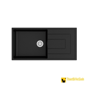 Chậu Rửa Chén Đá 1 Ngăn Có Cánh Đen Navier NV-T10050-I01