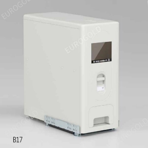 Thùng gạo âm tủ ray giảm chấn Eurogold B17