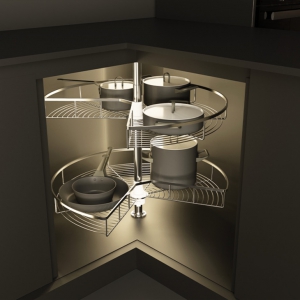 Mâm xoay góc 3/4 giỏ xoay 270° Inox 304 Cucina 548 37 010