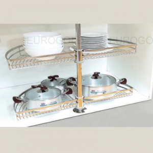 Mâm xoay inox mờ nan dẹt Eurogold EPL180A 