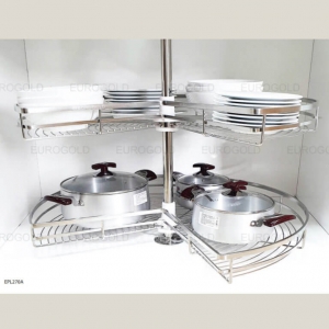 Mâm xoay inox mờ nan dẹt Eurogold EPL270A