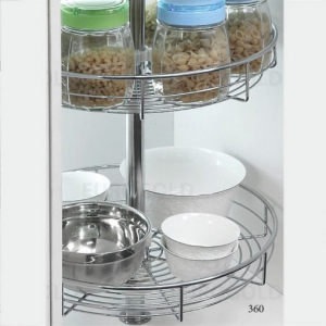 Mâm xoay inox nan mở toàn phần – 360º Eurogold TR360A 