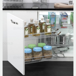 Giá liên hoàn nan tròn inox 304 ray giảm chấn Eurogold EPS101 