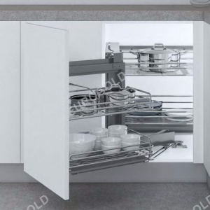 Giá góc liên hoàn inox 304 nan Oval Eurogold EPV101 (trái)