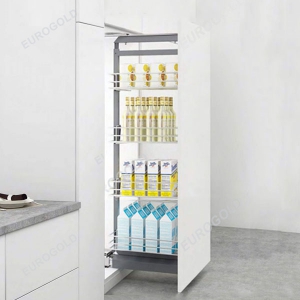 Tủ kho inox mạ crom 4 tầng cánh rút 400mm Eurogold EG90440S