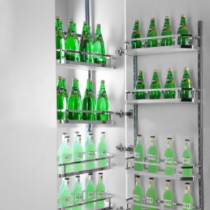 Tủ Đồ Khô Inox 4 Tầng Cánh Mở 450mm Eurogold MC040445