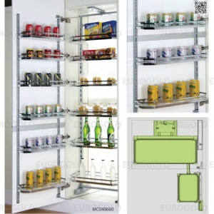 Tủ kho inox 6 tầng cánh mở 600mm Eurogold MC040660