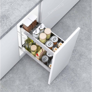 Giá gia vị inox hộp đa năng 2 lớp đáy Eurogold EU1220