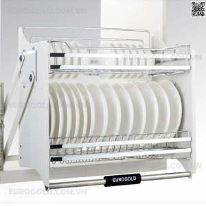 GIÁ NÂNG HẠ BÁT ĐĨA INOX MẠ CROM EUROGOLD EUI160