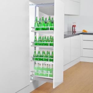  TỦ KHO DẸT CÁNH RÚT ĐÁY ĐẶC 4 TẦNG GROB GM-440