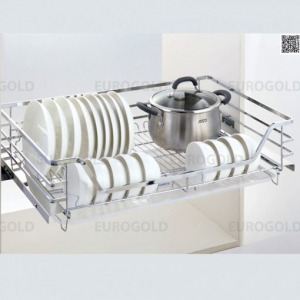 Giá xoong nồi,bát đĩa inox 304 nan dẹt Eurogold EP70