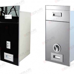 Thùng gạo mặt gương, nút nhấn trắng Gerari GST.300