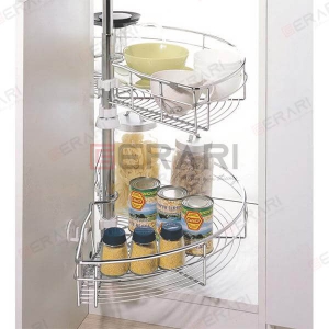 Mâm xoay 1/2 Inox bóng cao cấp sợi tròn đường kính 715mm Gerari GX-180