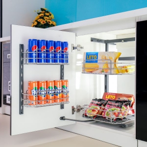 Tủ kho Inox bóng cao cấp dạng nan tròn 2 tầng cánh mở Gerari GK5 260