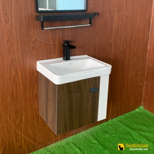 Tủ Chậu Lavabo PVC Vân Gỗ Cao Cấp Navier NV-1501T