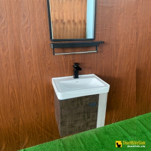 Tủ Chậu Lavabo PVC Vân Xi Măng Cao Cấp Navier NV-1502