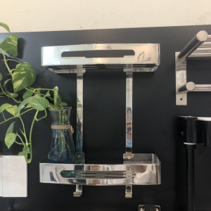 Kệ thẳng treo tường 2 tầng inox304 Navier NV-130