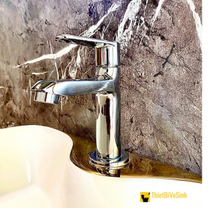 Vòi lavabo lạnh inox304 thẳng Navier cao cấp NV-705T (20cm)