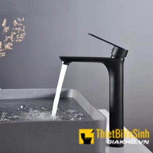 Vòi lavabo nóng lạnh đồng thau sơn tĩnh điện Navier NV-716D(30CM)