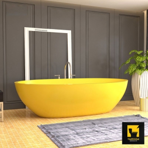 Bồn Tắm Nằm Cao Cấp Arcrylic/Galaxy Màu Vàng NV-1505V